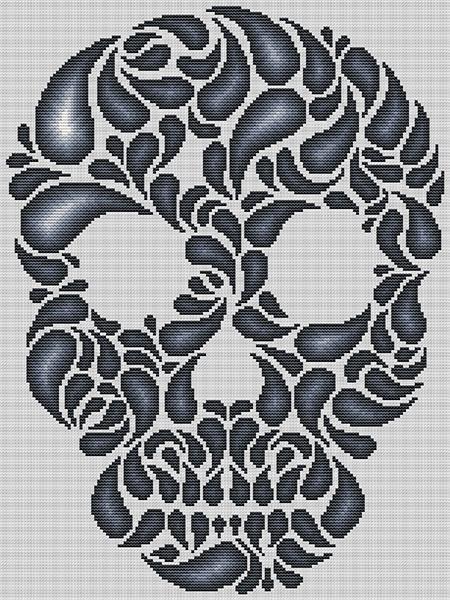 (image for) Skull Flourish Dark to Light